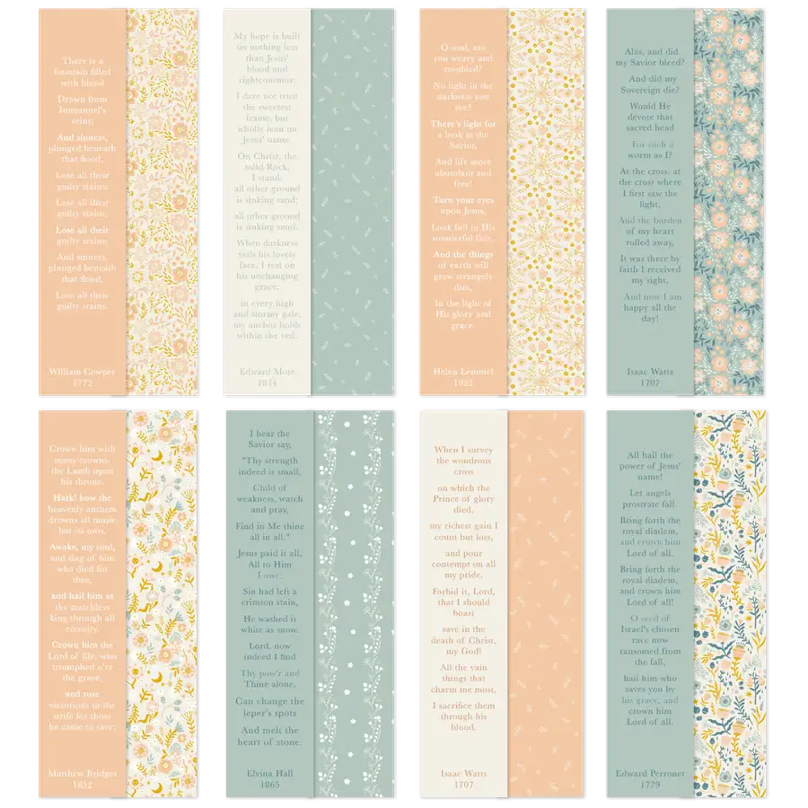 Spring Hymn Bookmark Set #3